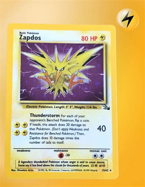 Zapdos (Fossil 15) .